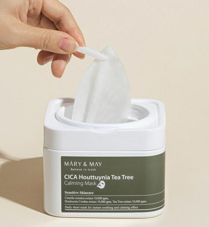MARY & MAY CICA Houttuynia Tea Tree Calming Mask 30pcs - Image 3