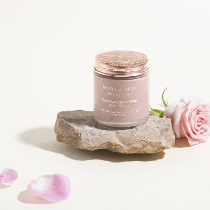 MARY & MAY Vegan Rose Hyaluronic Hydra Wash Off Pack 125g - Image 3