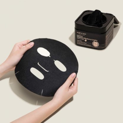 MARY & MAY Premium Idebenone + Blackberry Complex Essence Mask 20pcs