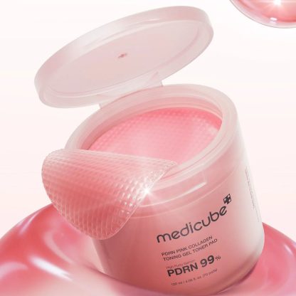MEDICUBE PDRN Pink Collagen Toning Gel Toner Pad 70pcs