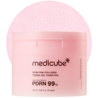 MEDICUBE PDRN Pink Collagen Toning Gel Toner Pad 70pcs